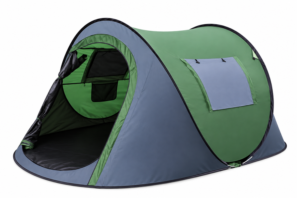 Tente de camping verte