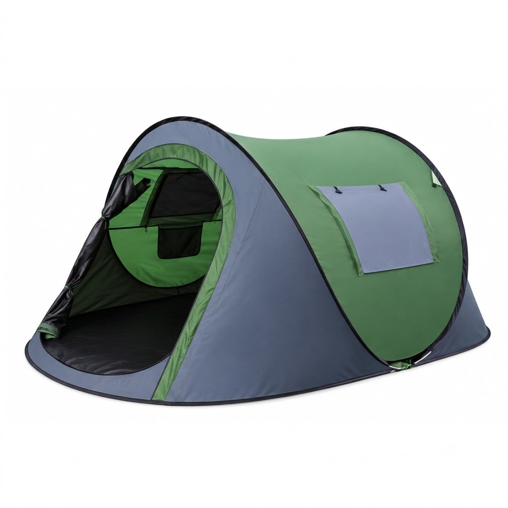 Tente de camping verte